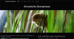 Desktop Screenshot of eurasische-zwergmaus.de